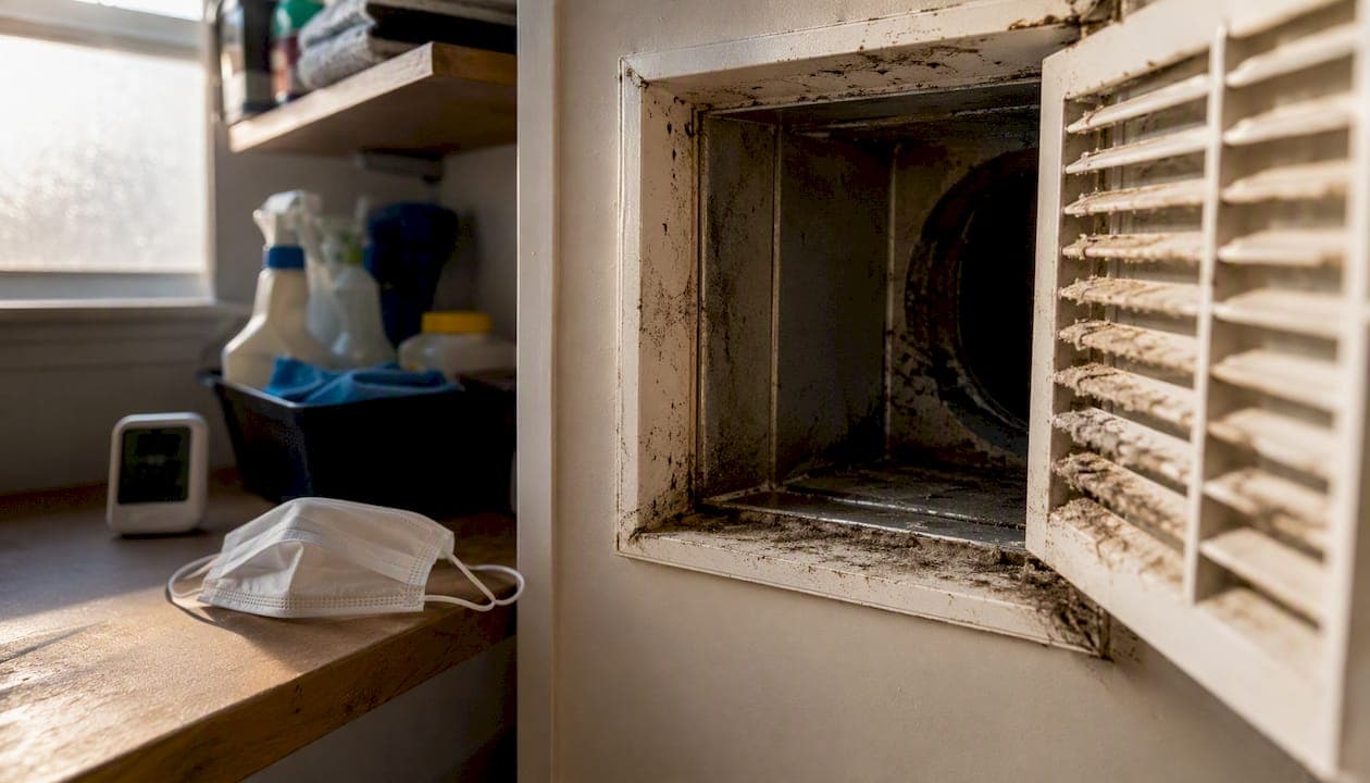 Air from vents smells musty: what homeowners should do